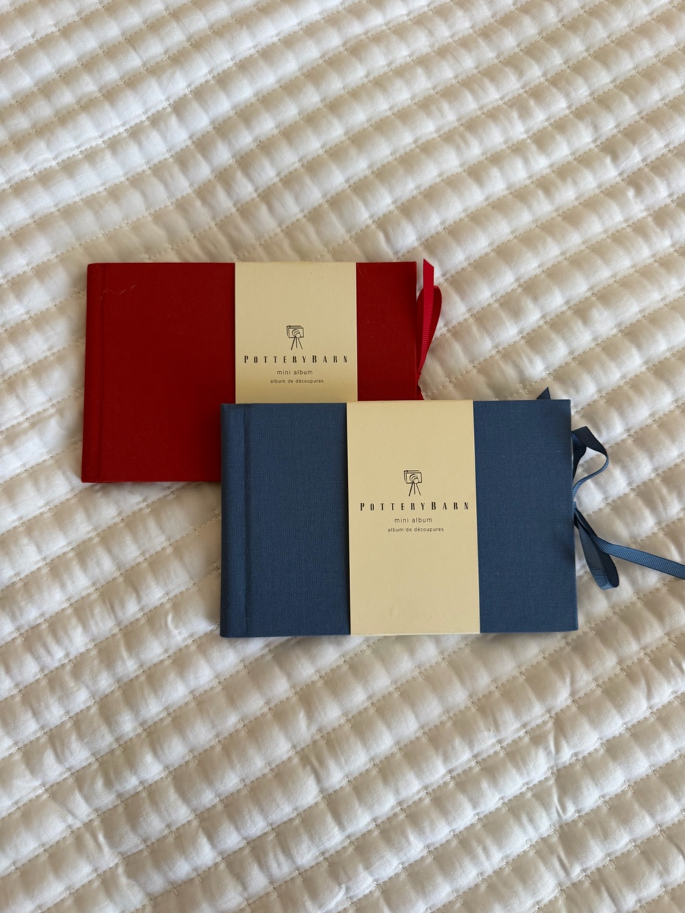 2 Pottery Barn Mini Photo Albums Guest Books/Journals NWT